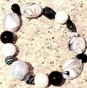2/$30 White and Black Bracelet